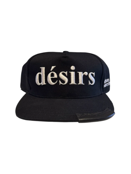 Matiere De Desirs LEATHER PATCH HAT ‘BLACK’
